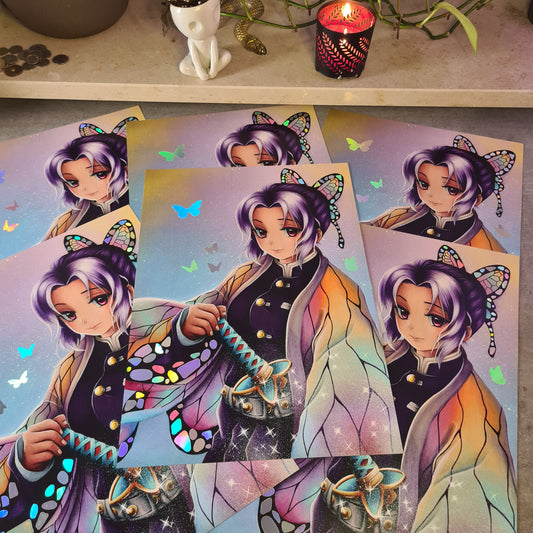 Schmetterlingskämpferin Holo-Poster