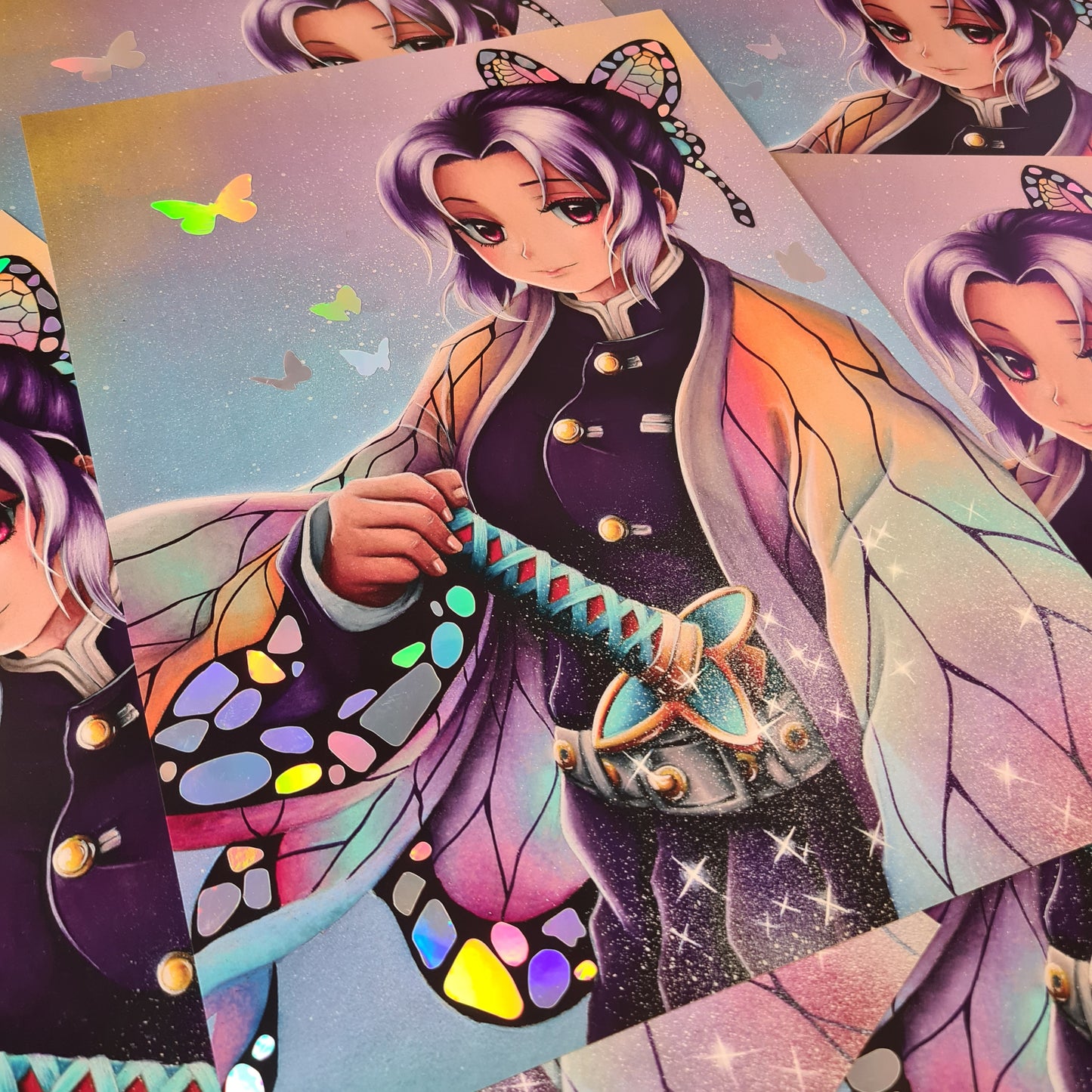 Schmetterlingskämpferin Holo-Poster