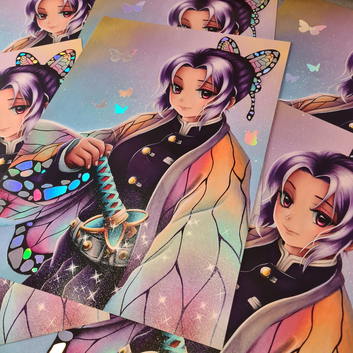 Schmetterlingskämpferin Holo-Poster