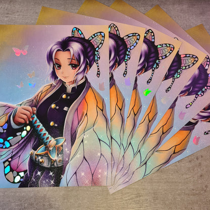 Schmetterlingskämpferin Holo-Poster