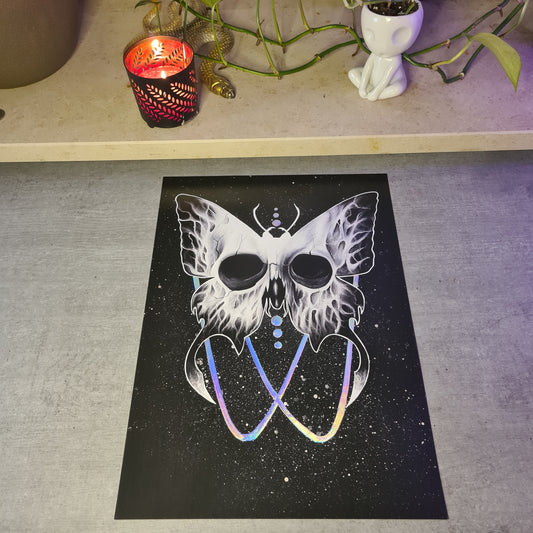 Skullbutterfly Holo-Poster