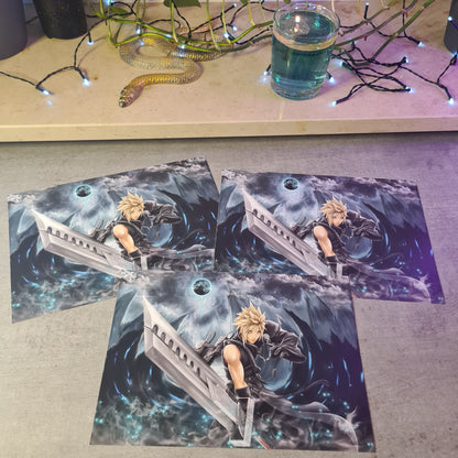 Fantasy Schwertkämpfer Poster