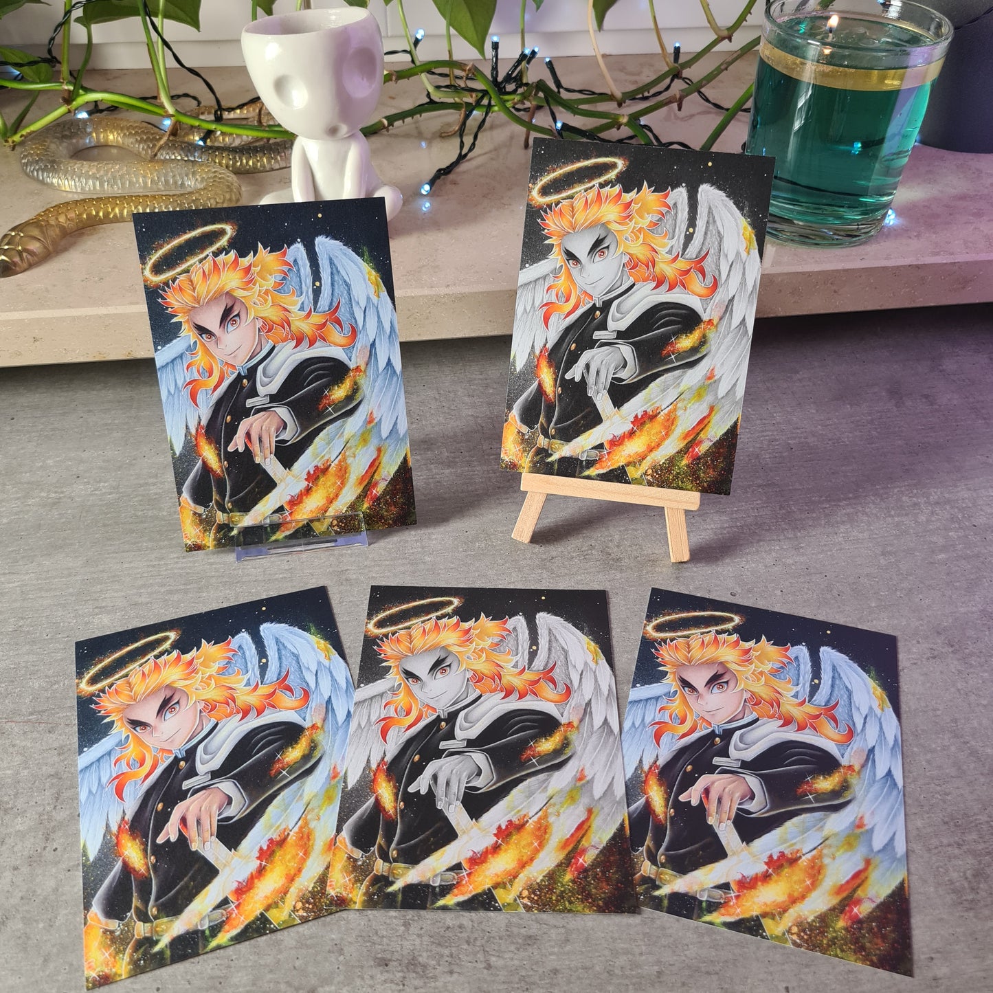 Flammen-Kämpfer Poster