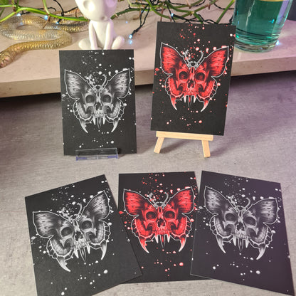 Skull-butterfly Poster