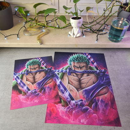 Dreifacher Schwertkämpfer Poster