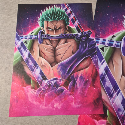 Dreifacher Schwertkämpfer Poster