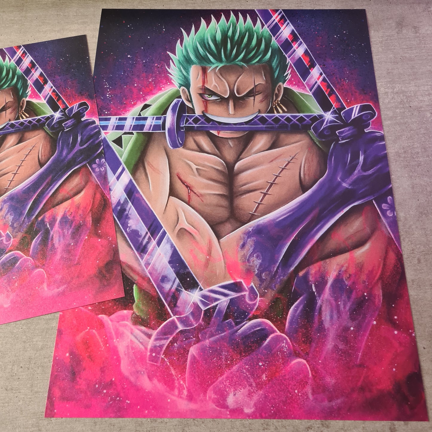 Dreifacher Schwertkämpfer Poster