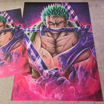 Dreifacher Schwertkämpfer Poster