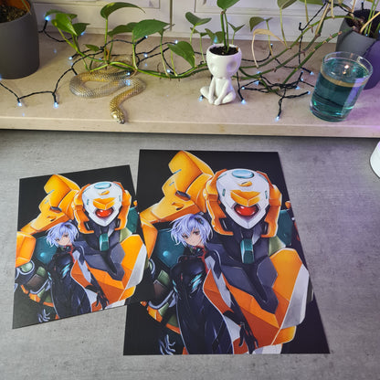 Gelbe Pilotin Poster