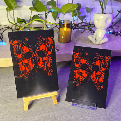 Skullbutterfly acrylic glass print