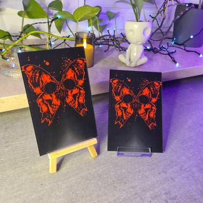 Skullbutterfly acrylic glass print