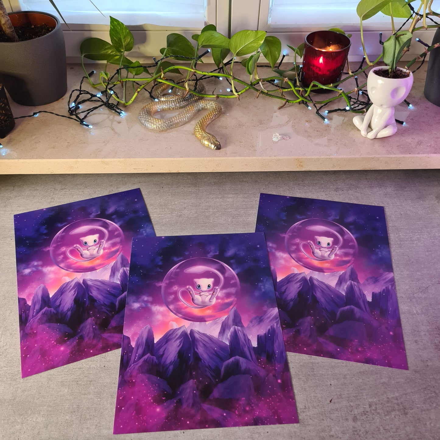 Cute psycho Monster Print