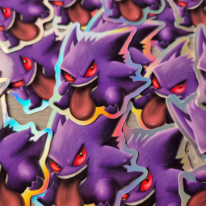 Crazy Monster hologram sticker