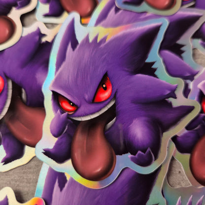 Crazy Monster hologram sticker