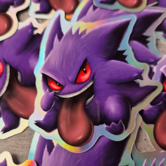 Crazy Monster hologram sticker