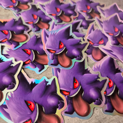 Crazy Monster hologram sticker