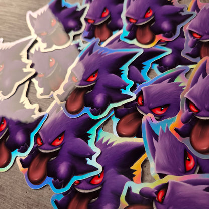 Crazy Monster hologram sticker