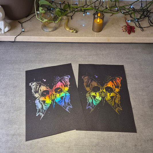 Skullbutterfly Holo Poster