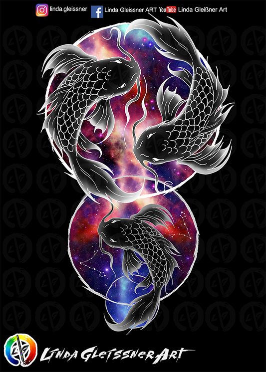 Zodiac sign Pisces Print