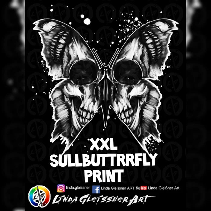 Skullbutterfly XXL PVC-Poster