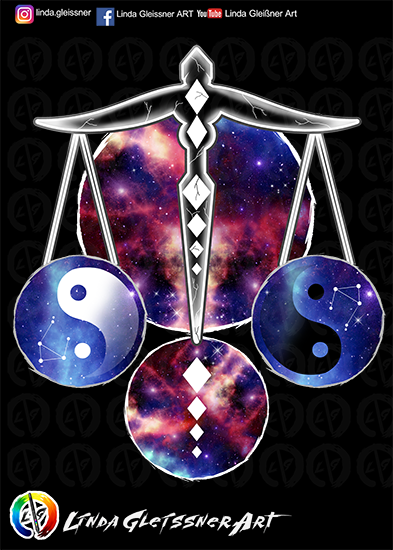 Libra Zodiac sign Print