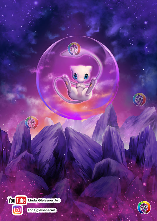 Cute psycho Monster Print