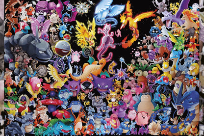 151 Pokémon PVC-POSTER DIN A1 & DIN A2