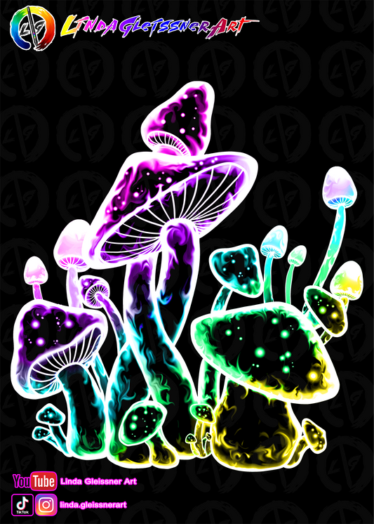 Mushrooms Print