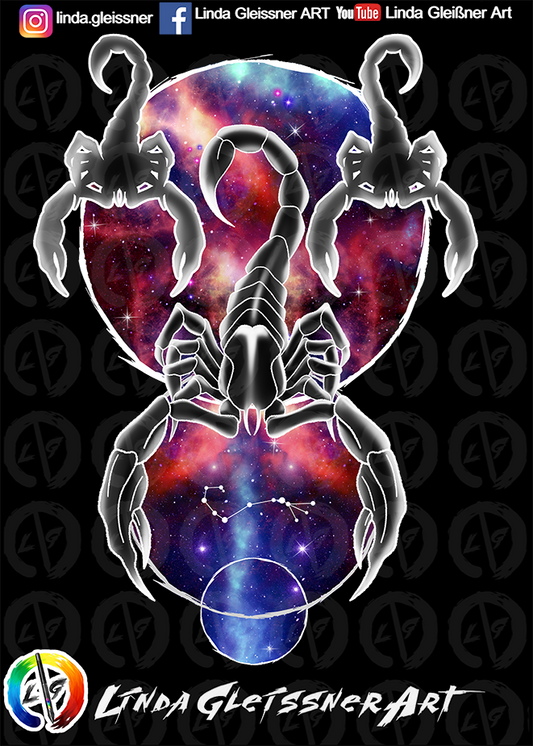 Zodiac sign Scorpion Print