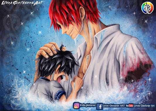 Shanks & Luffy Print