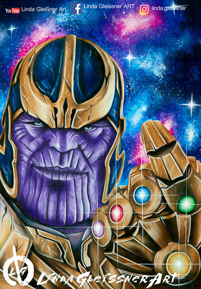 Originale Zeichnung! Thanos