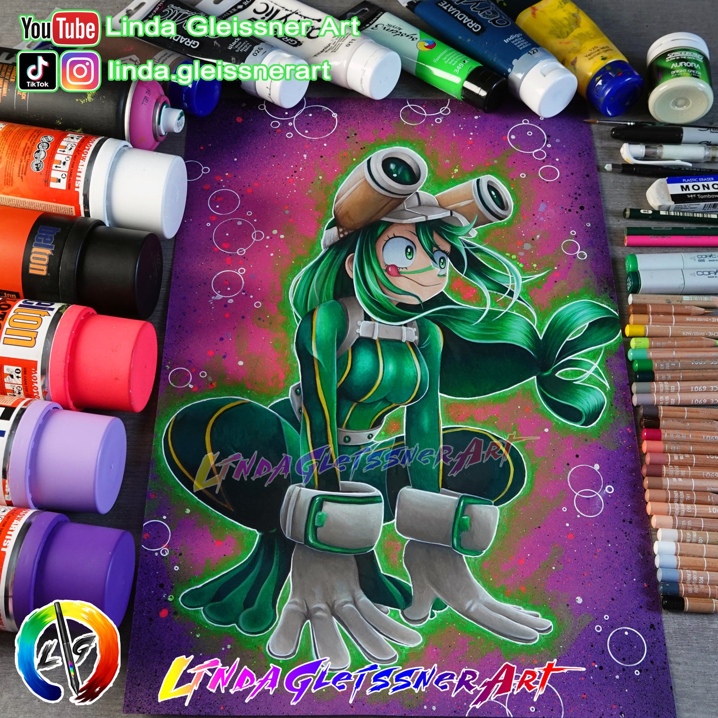 Originale Zeichnung! Tsuyu Asui-Froppy