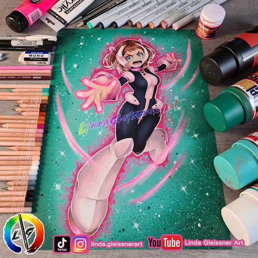 Originale Zeichnung! Ochako Uraraka - Uravity