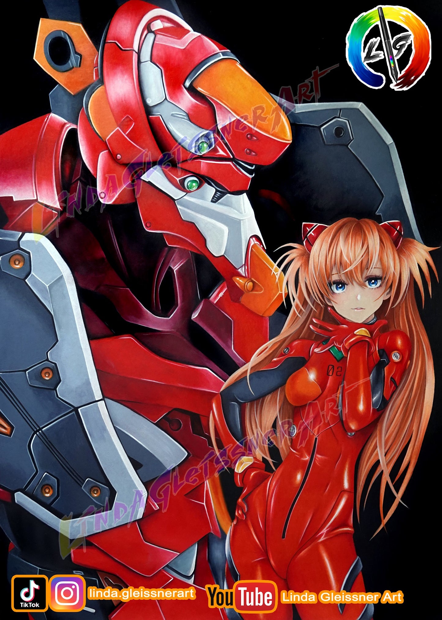 Asuka & EVA-02 Poster