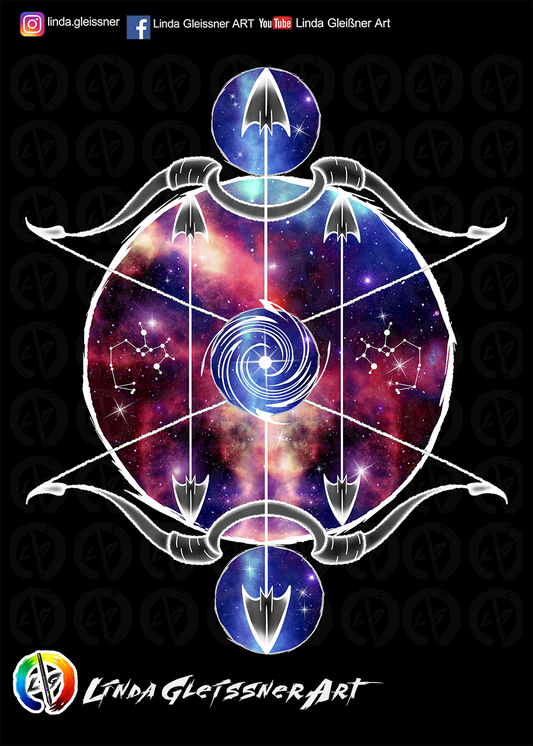 Zodiac sign Sagittarus Print