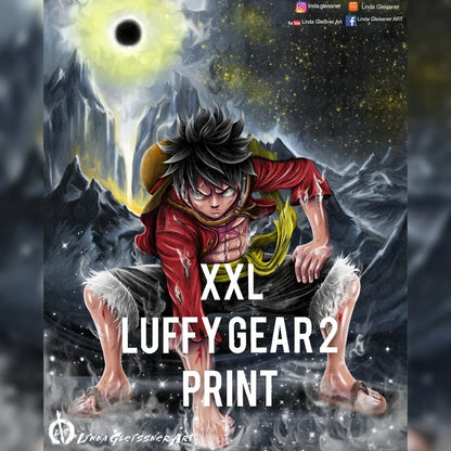 Luffy Gear 2 XXL PVC-Poster