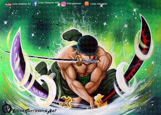 Zoro 3 Swords Print